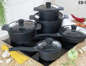 EDENBERG Heavy Duty 10 PCS Non Stick Marble Cookware