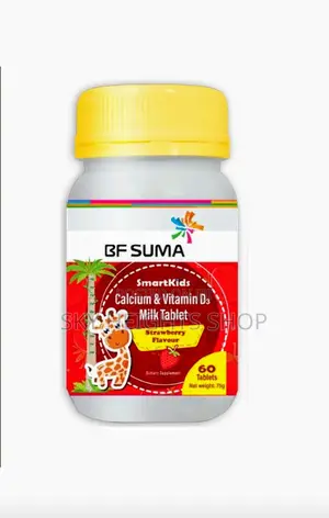 Smart Kids Calcium and Vitamin D3 Strawberry Milk Tablets