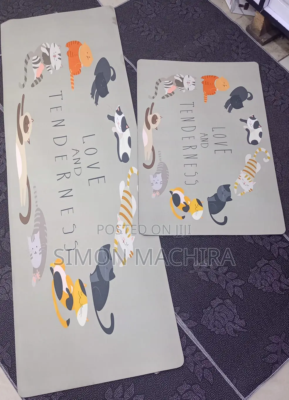 2 Piece Kitchen Rubber Mats.