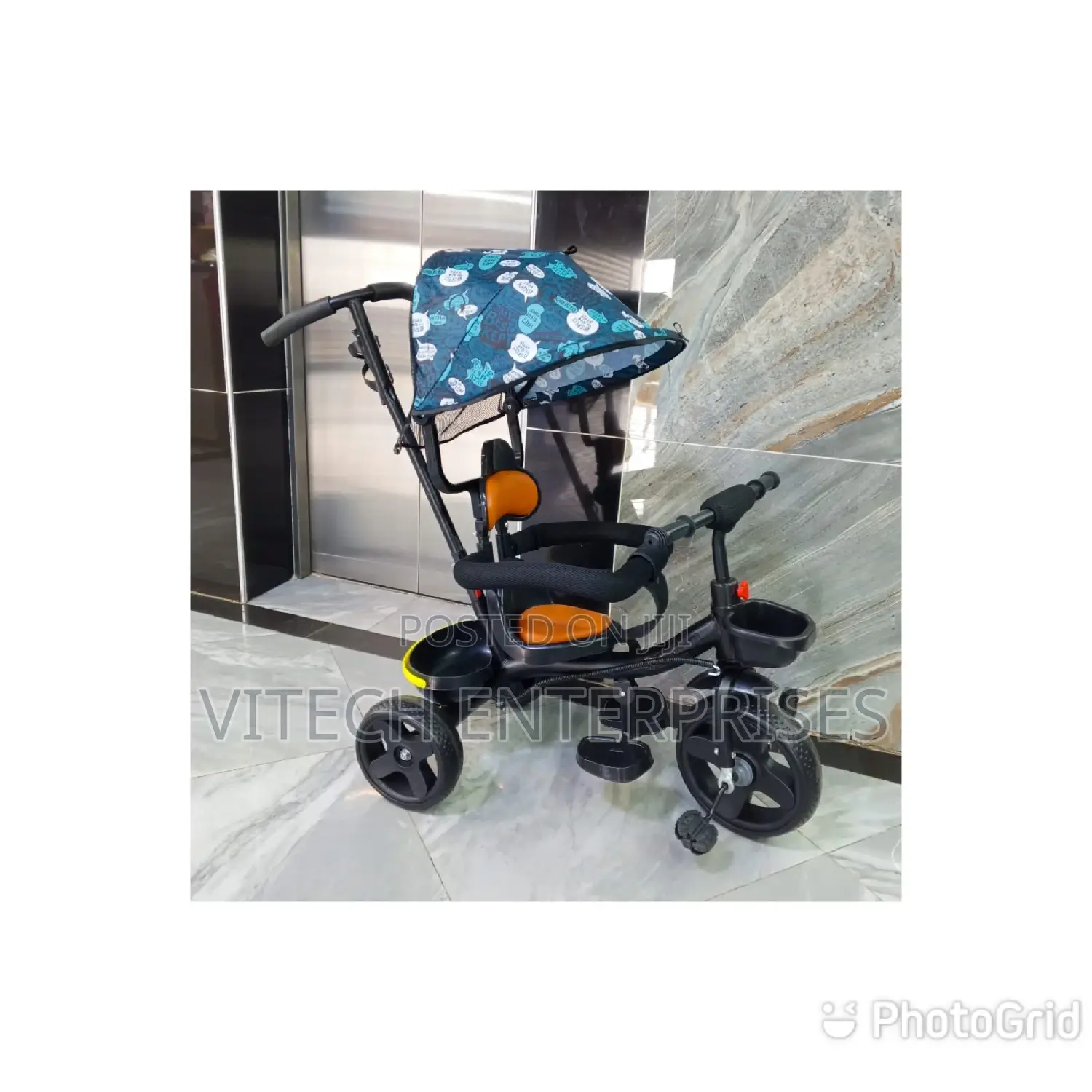 Tricycle Push With Canopy