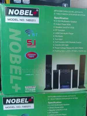 Nobel 5.1 X-bass Nb 1211 Home Theater 22000w