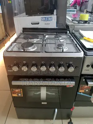 Mika 3 Gas Burner + 1 Electric Plate Cooker,58cm”58cm