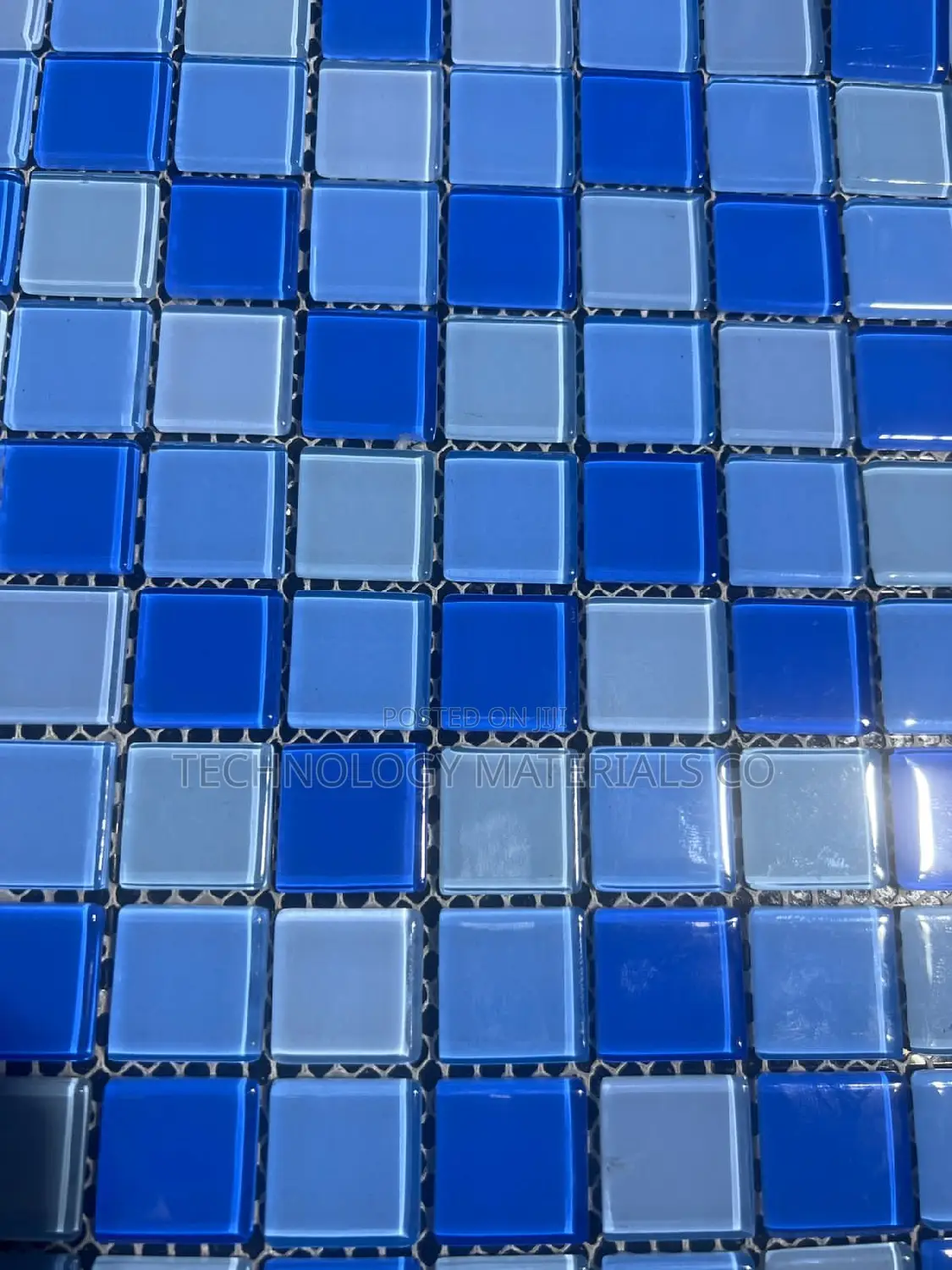 Blue 3d Glass Mosaic (Price Per Tile)