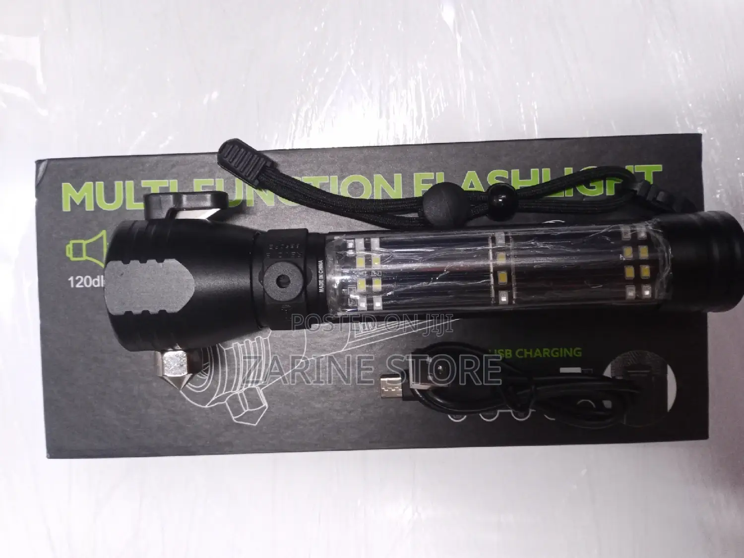Rechargeable Touch, Multi-Function Flashlight, Solar Chargin