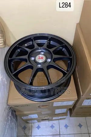 Size 14 Inches Black Toyota Rims Set