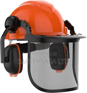 Industrial Chainsaw Helmet With Face Shield And Ear Muffs