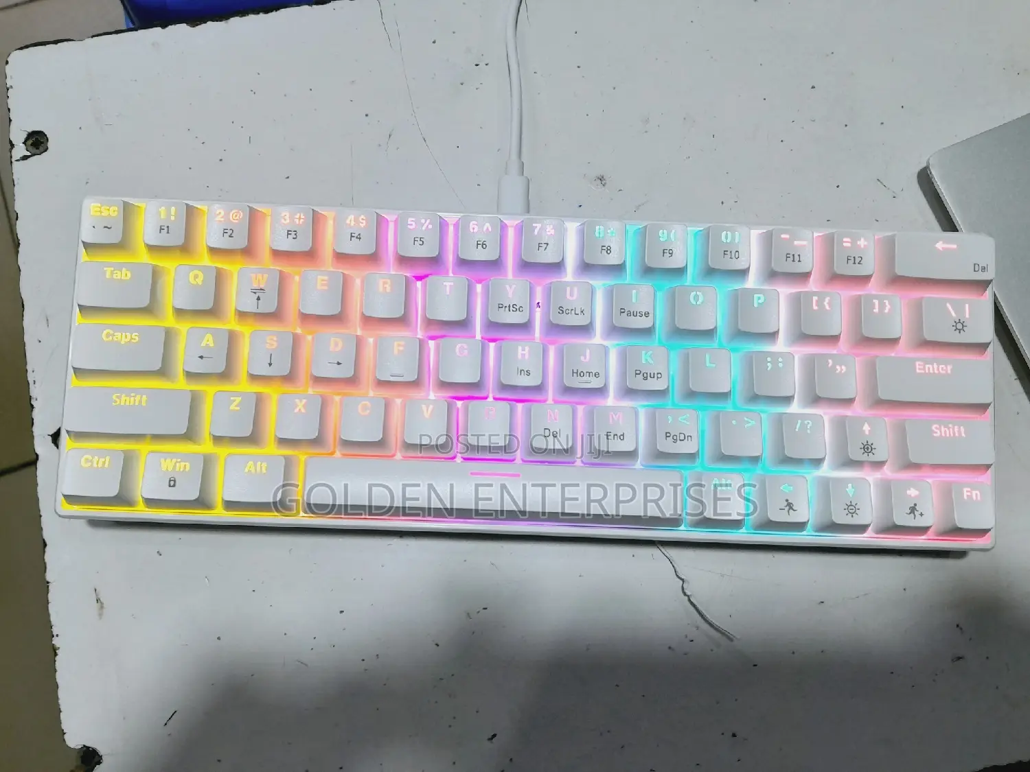 White RGB Back-Light 63 Key Mechanical Keyboard