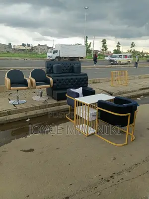Pedicure Seat 3 Seater, 2 Salon Chairs and Manicure Set 