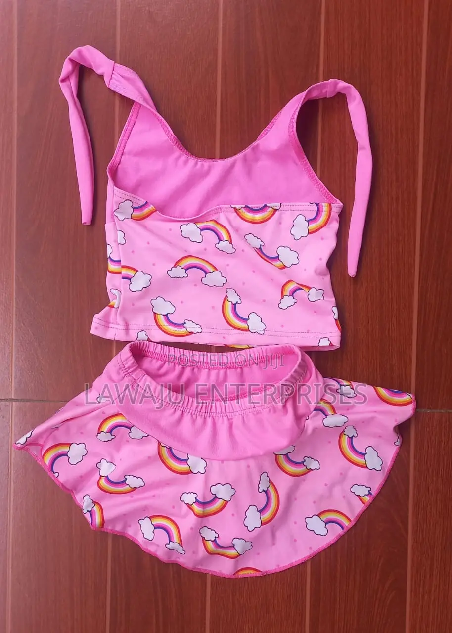 2pc Set Pink Swimming Suit