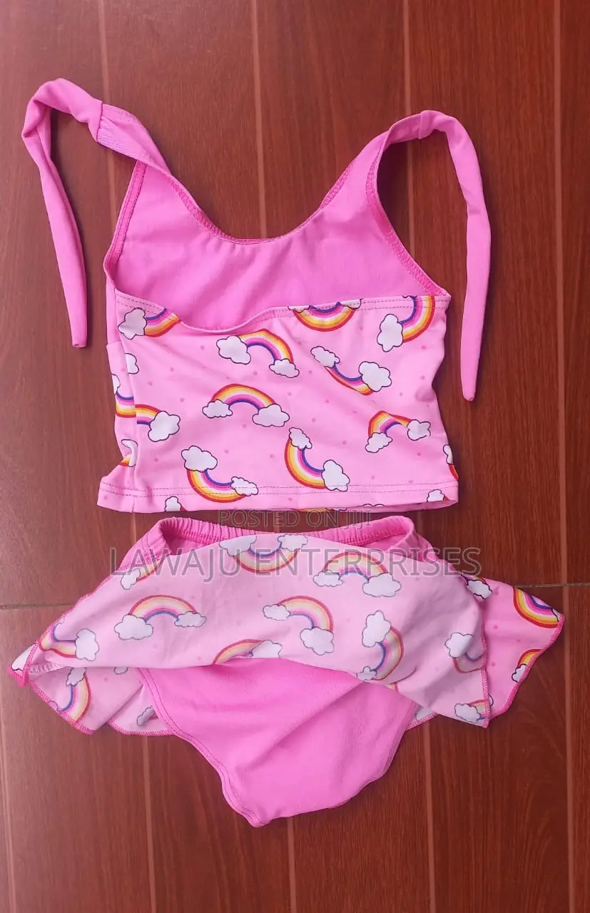 2pc Set Pink Swimming Suit