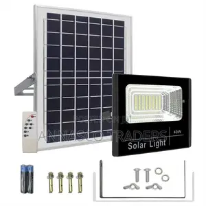 Itel 40W Outdoor Solar Light Bright White Automatic Dusk To