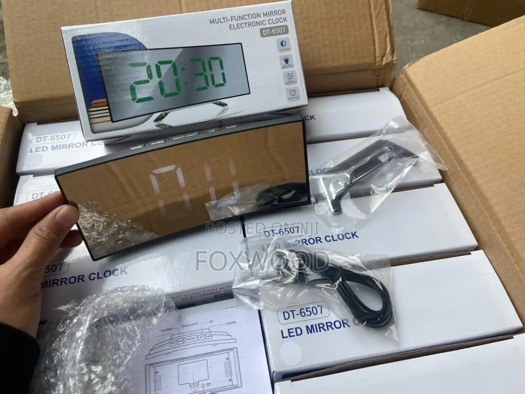 Curved Digital Alarm Clock