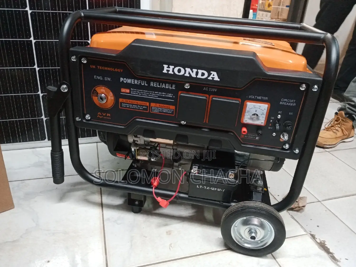Honda 5.5kw Gasoline Generator With Wheels