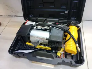 Double Air Compressor With Kit Tire Repair Kit