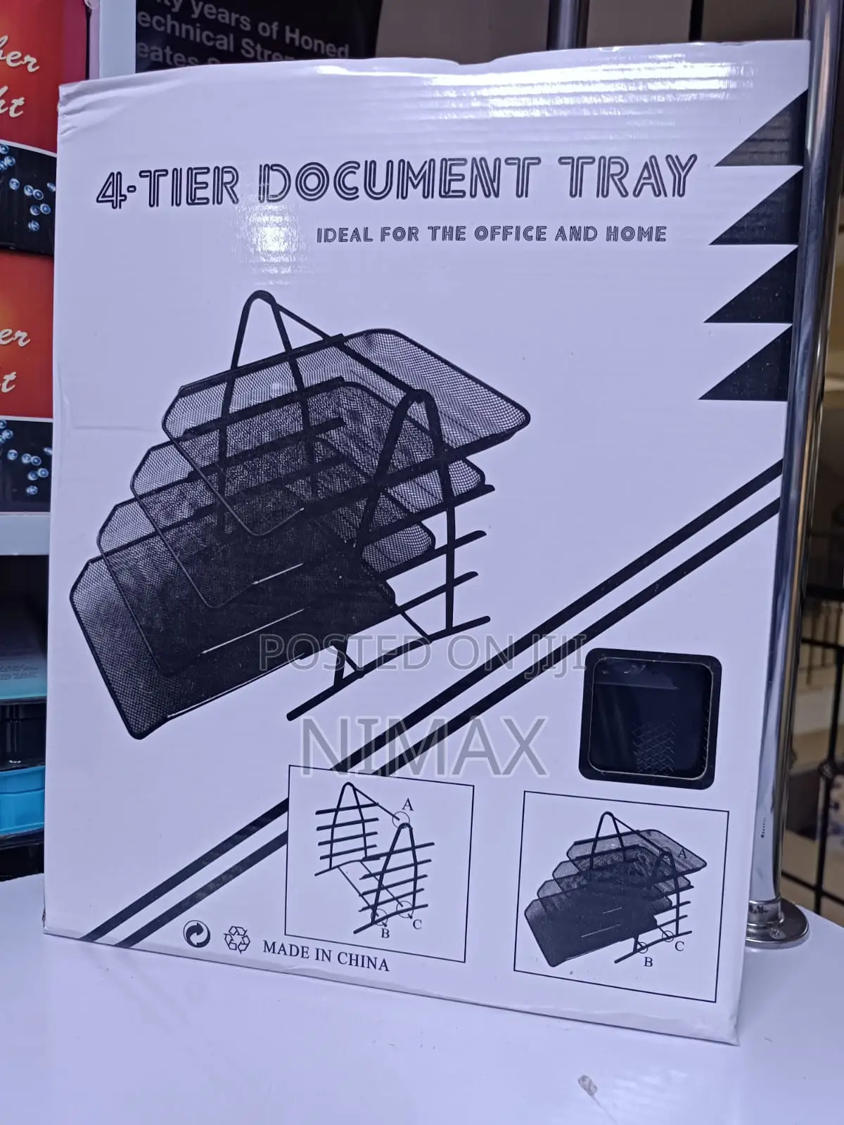 Sliding Document Trays Office Tray 4-Tier Mesh