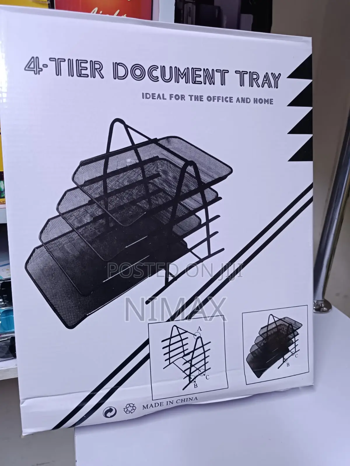 Sliding Document Trays Office Tray 4-Tier Mesh