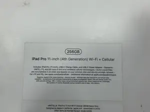 New Apple iPad Pro 11 (2022) 256 GB Gray