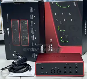 Focusrite Scarlett 4I4 4th Gen Audio Interface 4X4, Usb-C
