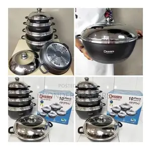 10pcs Dessin Original Black Kitchen Cookware Set