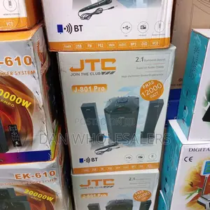 JTC 2.1ch Multimedia Speaker-12,000w-J-801 Pro+Free Mic