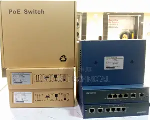 4-Port 1000mbps Switch With 4 Poe Ports and 2 Uplink Ports