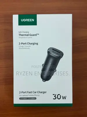 Ugreen 2port Car Charger/ Ugreen Car Charger