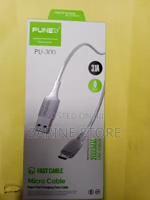 Punex PU-300 Fast Charging Micro Cable Android Phone 2m