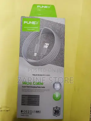 Punex PU-300 Fast Charging Micro Cable Android Phone 2m