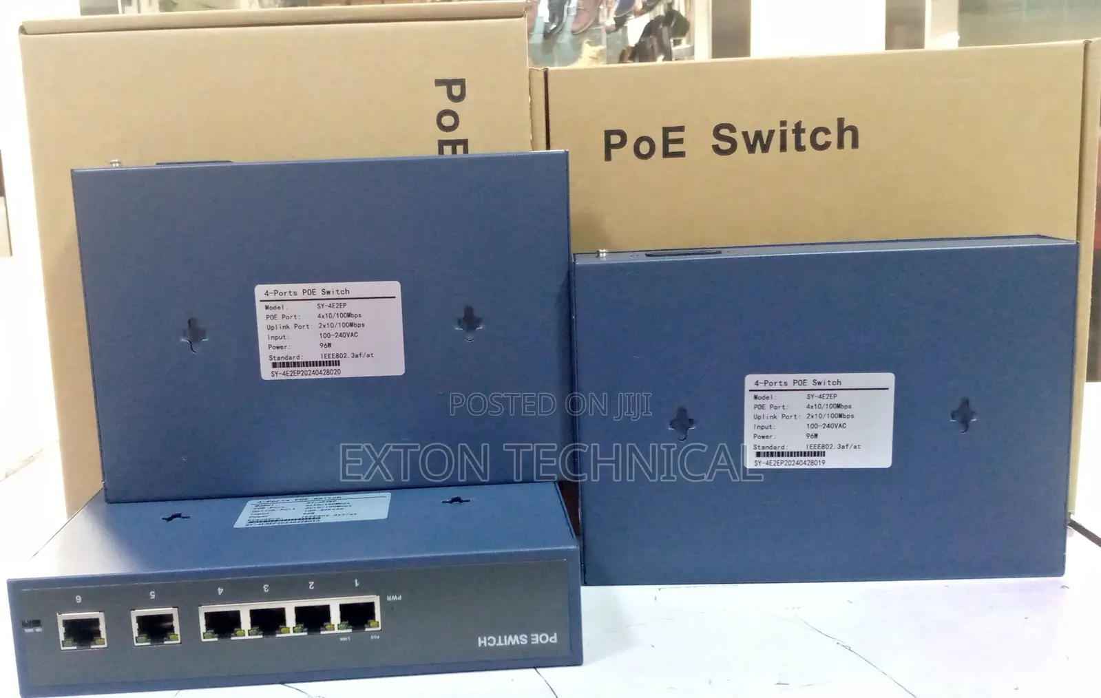 Ethernet Switch Poe - 4 Port With - 2 Uplinks Port