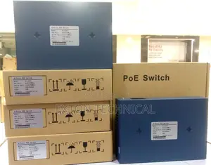 POE Ethernet 100-240vac 4 Port With 2 Uplink Port 96w
