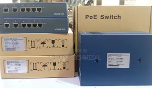 4 Port Poe Switch With 2 Uplink Port 100-240vac Input