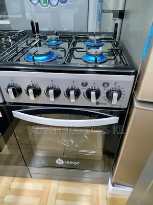 Nunix Cooker 50*55 4 Gas Burner Standng Cooker With Gas Oven
