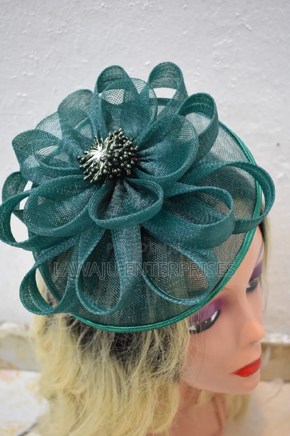 Emerald Green Fancy Fascinator