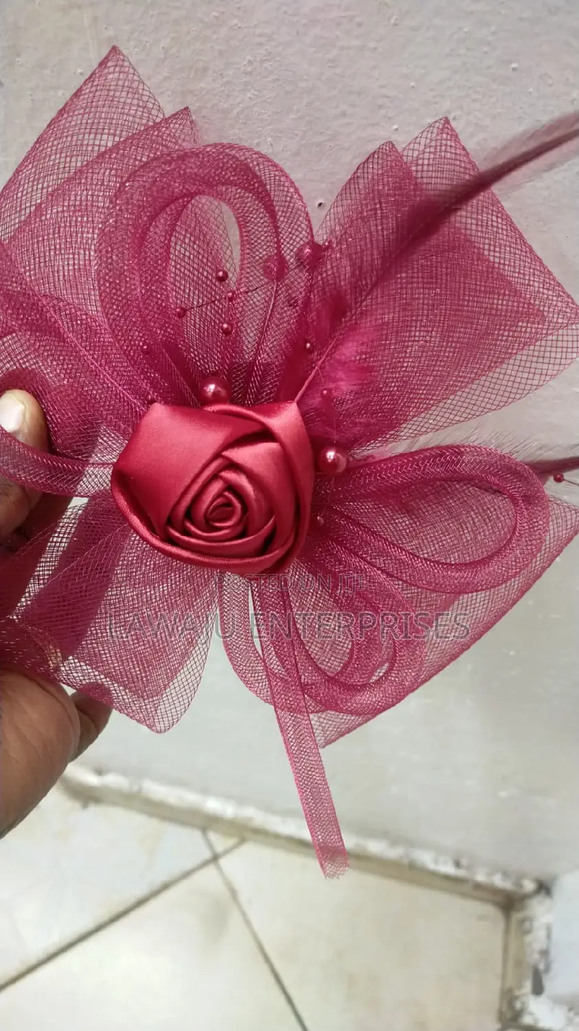 Maroon Wedding Fascinators