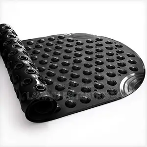 Black Silicone Bathroom Mats
