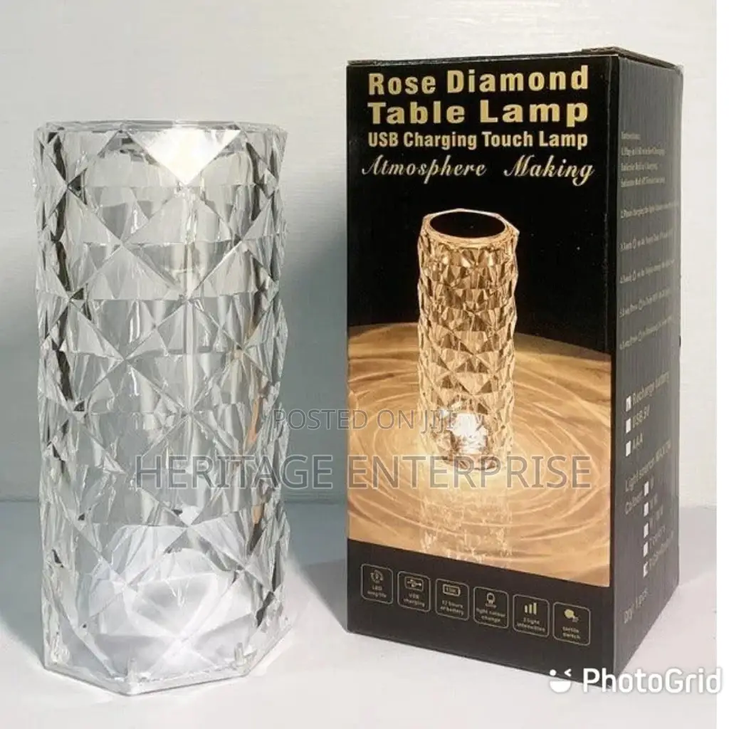 Lamp Diamond Rose, Table Lamp