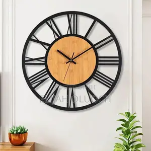 *Antique Wall Clock With Bamboo Detail