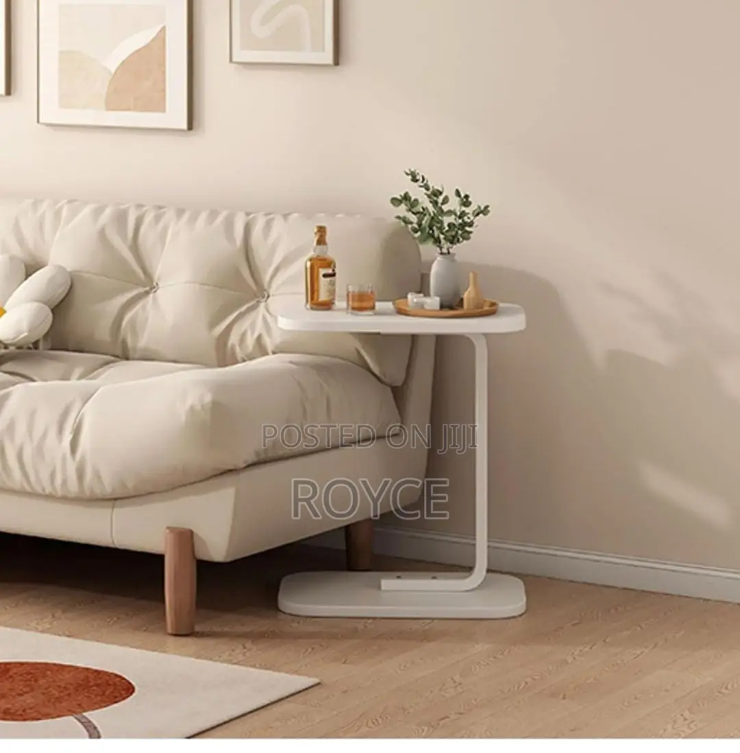 C-Shaped Sofa Table