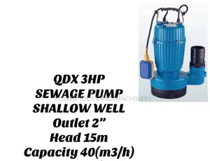 3hp Sewage Submersible Pump 15m Head