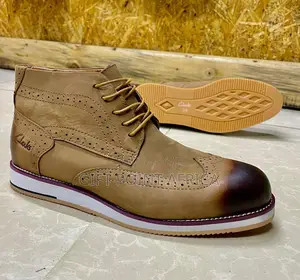 Brown Clarks Casual Boots Foe Men