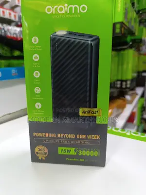 Oraimo 30,000mah Power Banks 15w Up To 3x Fast Charging