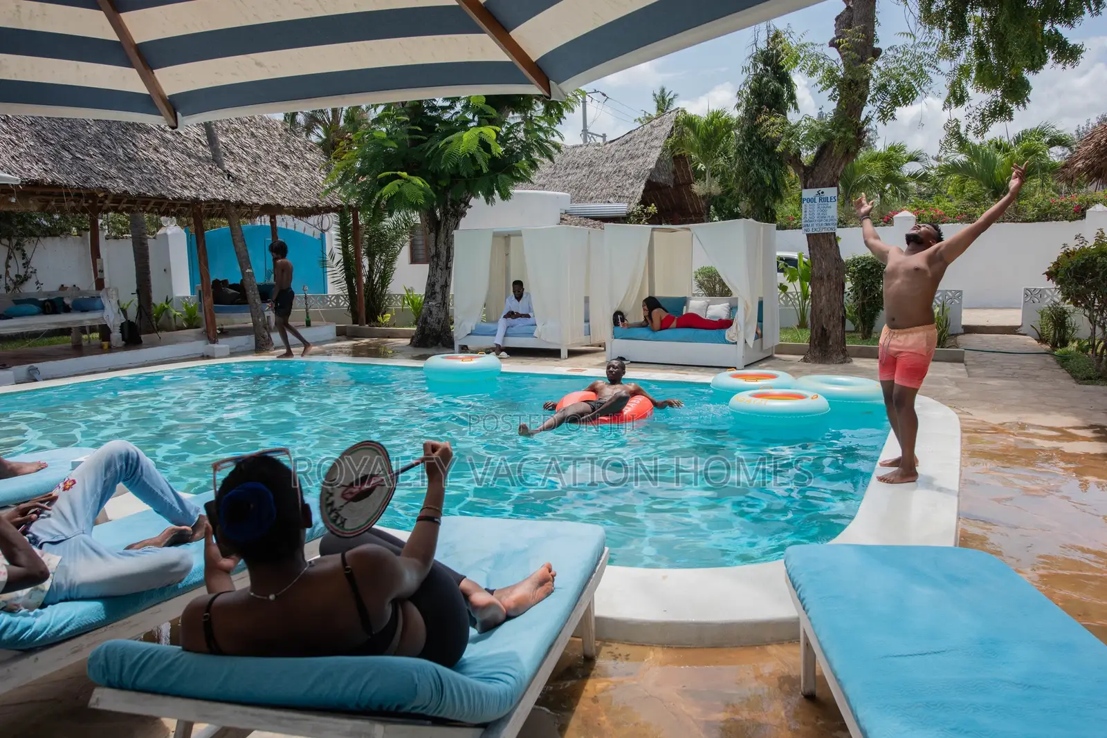 5 Bedroom Beachfront Villa in Diani
