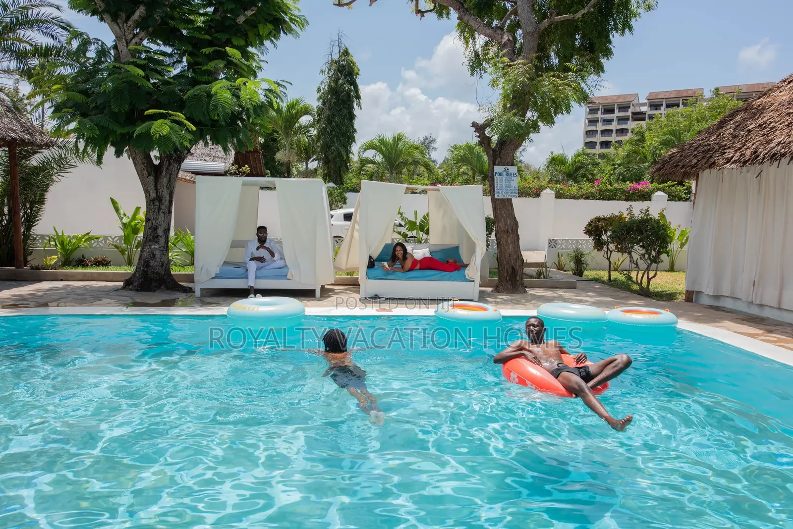 5 Bedroom Beachfront Villa in Diani