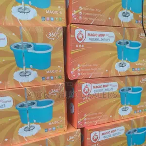 Blue Strong Mettalic Spin Mop