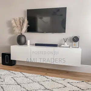 White Floating Tv Stand (6ft)