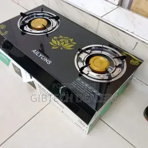 Ailyons 2 Burner Glass Top Gas Cooker