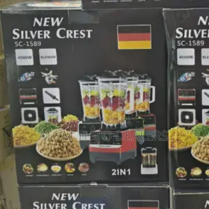 SC-1589 2 in 1 Silver Crest Heavy Duty Commercial Blender 