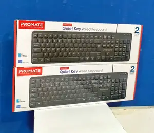 Promate Wire Ultra Slim Ergonomic Keyboard