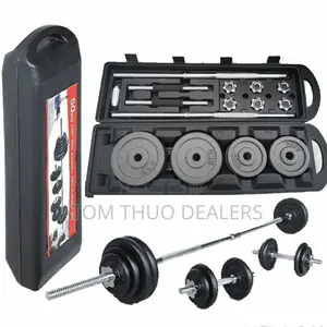 New 50kg/York Barbell and Dumbbell Set