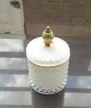 Crystal Glass Candy / Sugar Jar